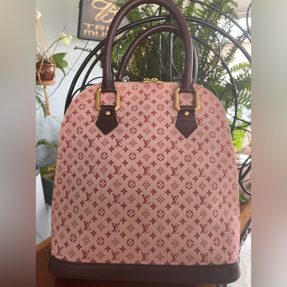 Louis Vuitton Vintage Monogram Mini Lin Alma Haut Satchel W/COA - Picture 2 of 16
